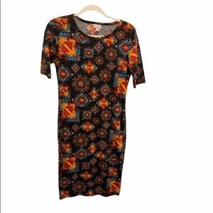 LuLaRoe Julia Pencil Dress Size Small Black  Comfy